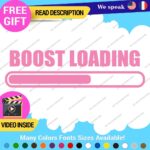 Boost Loading Decals Stickers Vinyl Car JDM Turbo Racing NOS Drift Windshield - Image 9