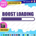 Boost Loading Decals Stickers Vinyl Car JDM Turbo Racing NOS Drift Windshield - Image 10