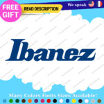 Fits Ibanez Decals Stickers Vinyl Guitar  Swoosh Jem Headstock Old Vintag Amp - Image 12
