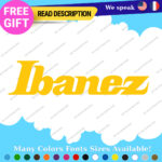 Fits Ibanez Decals Stickers Vinyl Guitar  Swoosh Jem Headstock Old Vintag Amp - Image 4