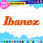 Fits Ibanez Decals Stickers Vinyl Guitar  Swoosh Jem Headstock Old Vintag Amp - Image 7