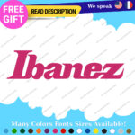 Fits Ibanez Decals Stickers Vinyl Guitar  Swoosh Jem Headstock Old Vintag Amp - Image 8