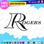 Fits Roger Drums Stickers Vinyl  Vintage Repro  Bass Reso XP-8 `Head USA Cymball