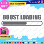 Boost Loading Decals Stickers Vinyl Car JDM Turbo Racing NOS Drift Windshield - Image 22