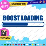 Boost Loading Decals Stickers Vinyl Car JDM Turbo Racing NOS Drift Windshield - Image 15