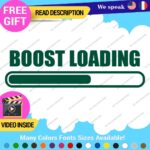 Boost Loading Decals Stickers Vinyl Car JDM Turbo Racing NOS Drift Windshield - Image 26