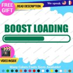 Boost Loading Decals Stickers Vinyl Car JDM Turbo Racing NOS Drift Windshield - Image 16