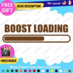 Boost Loading Decals Stickers Vinyl Car JDM Turbo Racing NOS Drift Windshield - Image 24