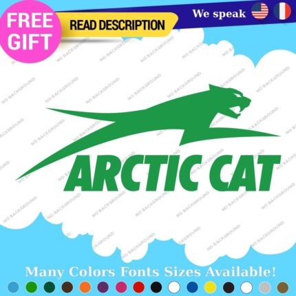 Fits Arctic Cat Jump Right Decals Stickers Vinyl Name Snowmobile Head Sled Ski