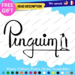 Fits Pinguim Drum  Decals Sticker Vinyl Replacement Music Band Percussion Bass