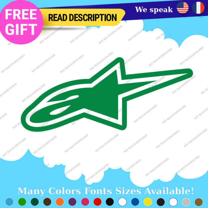 Fits Stars Alpinestars Stickers Decals Vinyl Motocross Moto Alpine Helmet MotoGP - Image 13