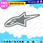 Fits Stars Alpinestars Stickers Decals Vinyl Motocross Moto Alpine Helmet MotoGP - Image 14