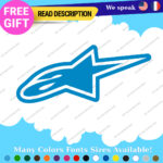 Fits Stars Alpinestars Stickers Decals Vinyl Motocross Moto Alpine Helmet MotoGP