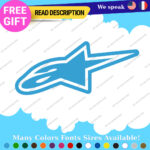 Fits Stars Alpinestars Stickers Decals Vinyl Motocross Moto Alpine Helmet MotoGP - Image 20