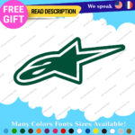 Fits Stars Alpinestars Stickers Decals Vinyl Motocross Moto Alpine Helmet MotoGP - Image 21