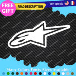 Fits Stars Alpinestars Stickers Decals Vinyl Motocross Moto Alpine Helmet MotoGP - Image 22