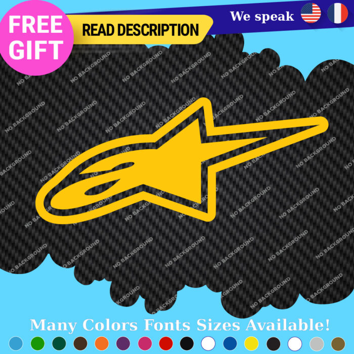 Fits Stars Alpinestars Stickers Decals Vinyl Motocross Moto Alpine Helmet MotoGP - Image 23