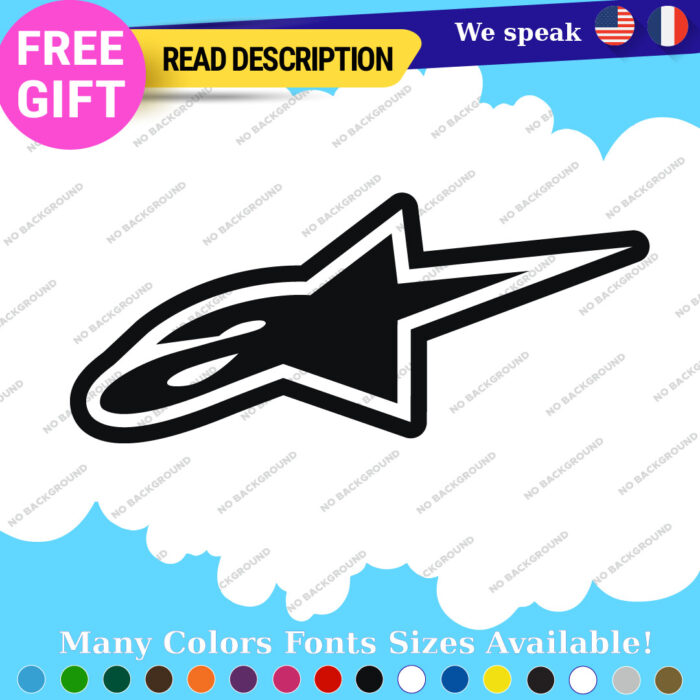 Fits Stars Alpinestars Stickers Decals Vinyl Motocross Moto Alpine Helmet MotoGP - Image 24