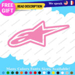 Fits Stars Alpinestars Stickers Decals Vinyl Motocross Moto Alpine Helmet MotoGP - Image 6