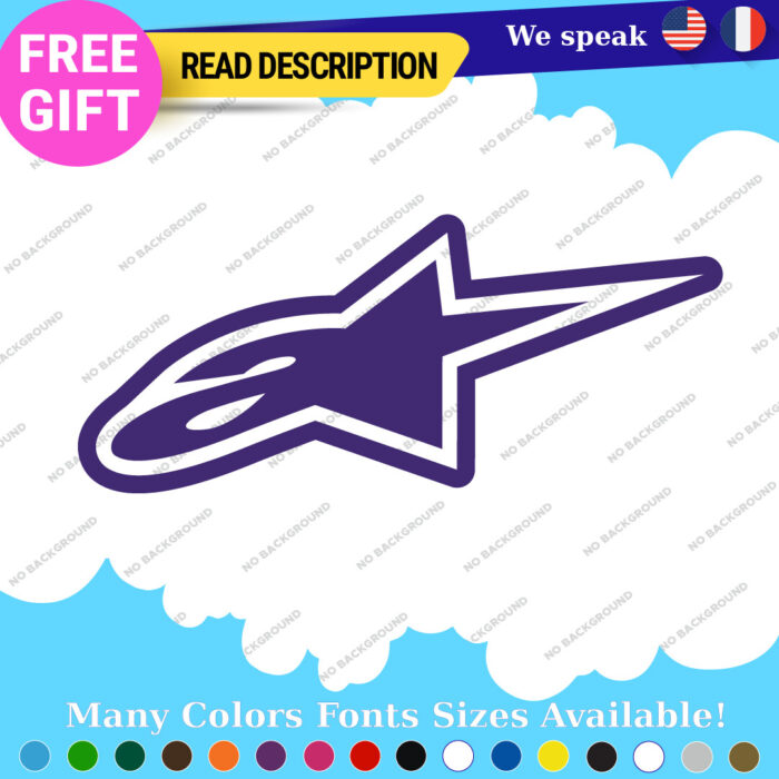 Fits Stars Alpinestars Stickers Decals Vinyl Motocross Moto Alpine Helmet MotoGP - Image 7
