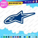 Fits Stars Alpinestars Stickers Decals Vinyl Motocross Moto Alpine Helmet MotoGP - Image 9