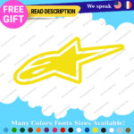 Fits Stars Alpinestars Stickers Decals Vinyl Motocross Moto Alpine Helmet MotoGP - Image 27