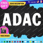 Fits ADAC Decals Stickers Vinyl German Automobile Club Deutch Car Tuning VW BMW - Image 14