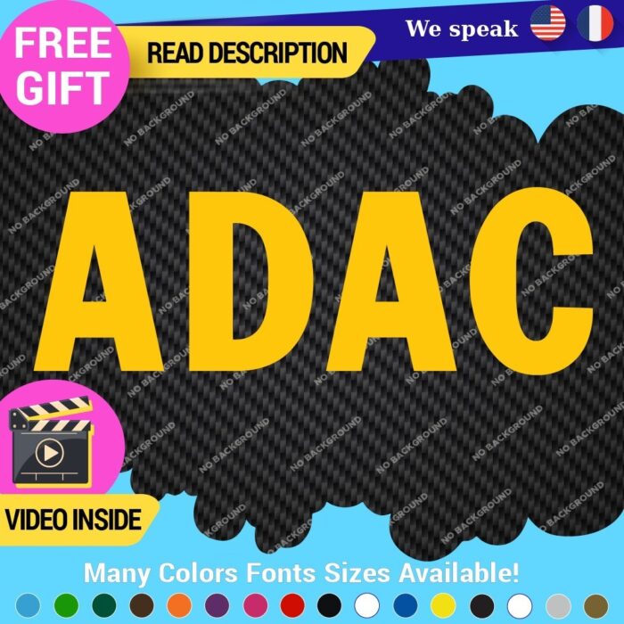 Fits ADAC Decals Stickers Vinyl German Automobile Club Deutch Car Tuning VW BMW - Image 15