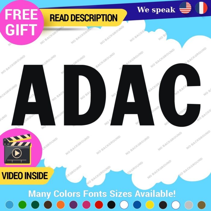 Fits ADAC Decals Stickers Vinyl German Automobile Club Deutch Car Tuning VW BMW - Image 16