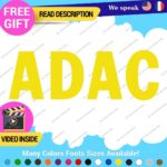 Fits ADAC Decals Stickers Vinyl German Automobile Club Deutch Car Tuning VW BMW - Image 18