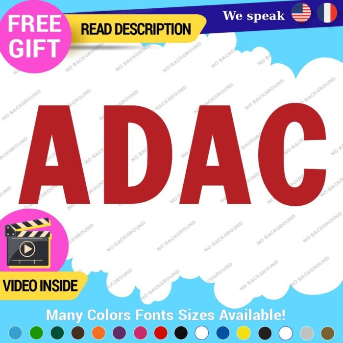 Fits ADAC Decals Stickers Vinyl German Automobile Club Deutch Car Tuning VW BMW - Image 20