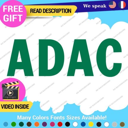 Fits ADAC Decals Stickers Vinyl German Automobile Club Deutch Car Tuning VW BMW