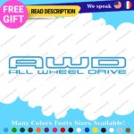 Fits All Wheel Drive Stickers Vinyl Decals Truck Car AWD 4X4 Pickup Bedside Tail - Image 23