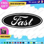 Fits Fast Ford Decals Sticker Vinyl Vintage Mustang Car Oval Emblem Truck Build - Image 3