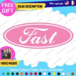 Fits Fast Ford Decals Sticker Vinyl Vintage Mustang Car Oval Emblem Truck Build - Image 5