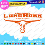 Fits LongHorn Decals Stickers Vinyl Texas Ranch Dallas Diesel Truck Laramie - Image 14