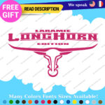 Fits LongHorn Decals Stickers Vinyl Texas Ranch Dallas Diesel Truck Laramie - Image 15