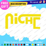 Fits Red Niche wheels Decals Stickers Vinyl Car Rim Mag JDM Tuning Drift Road - Image 7