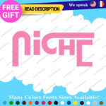 Fits Red Niche wheels Decals Stickers Vinyl Car Rim Mag JDM Tuning Drift Road - Image 10