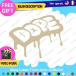 Dope Drip Decal Sticker Vinyl Illest Drift Dub Turbo JDM Car Tunning Euro Stanc - Image 21