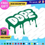 Dope Drip Decal Sticker Vinyl Illest Drift Dub Turbo JDM Car Tunning Euro Stanc - Image 16