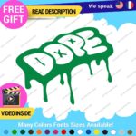 Dope Drip Decal Sticker Vinyl Illest Drift Dub Turbo JDM Car Tunning Euro Stanc - Image 18