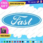 Fits Fast Ford Decals Sticker Vinyl Vintage Mustang Car Oval Emblem Truck Build - Image 25