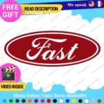 Fits Fast Ford Decals Sticker Vinyl Vintage Mustang Car Oval Emblem Truck Build - Image 16