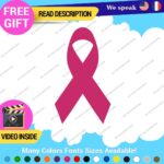 Cancer Brea Decal Stickers Vinyl Awareness FU*K  Memory JDM Woman Survivor Cure