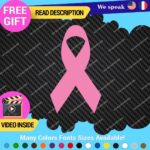 Cancer Brea Decal Stickers Vinyl Awareness FU*K  Memory JDM Woman Survivor Cure - Image 3