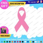 Cancer Brea Decal Stickers Vinyl Awareness FU*K  Memory JDM Woman Survivor Cure - Image 4