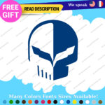 Fits Corvette Stickers Decals Vinyl Racing C7 C8 Stingray Z07 Jake Skull Sport 2 - Image 17