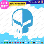 Fits Corvette Stickers Decals Vinyl Racing C7 C8 Stingray Z07 Jake Skull Sport 2 - Image 5