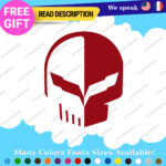 Fits Corvette Stickers Decals Vinyl Racing C7 C8 Stingray Z07 Jake Skull Sport 2 - Image 10